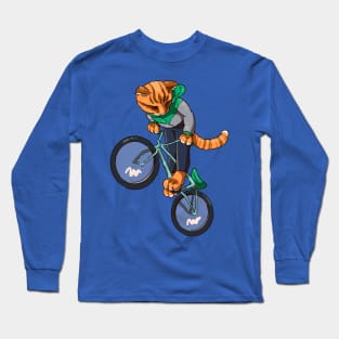 cat cyclist Long Sleeve T-Shirt